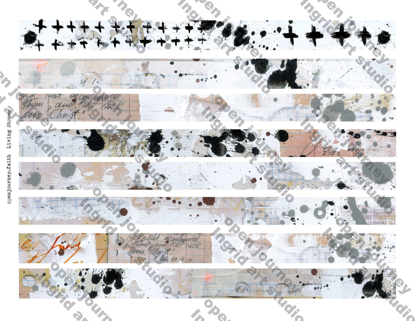Living Stones ADD ON- Bible journaling supplies - digital download
