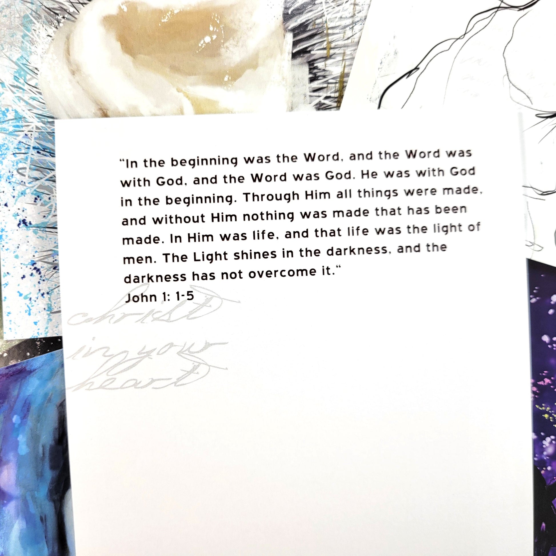 Set of 6 Advent, Christmas cards or prayer cards