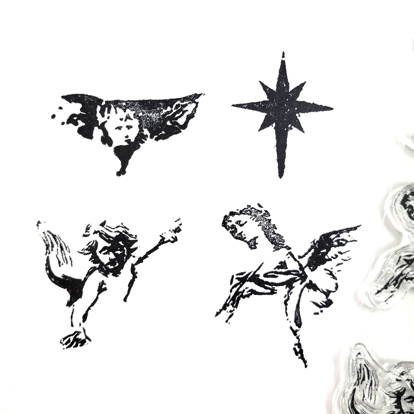 Advent angel collection stamp set - kit elements - Born in my Heart kit Add on