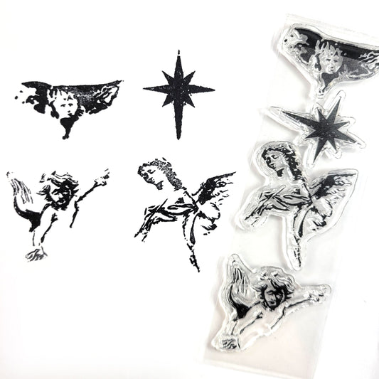 Advent angel collection stamp set - kit elements - Born in my Heart kit Add on