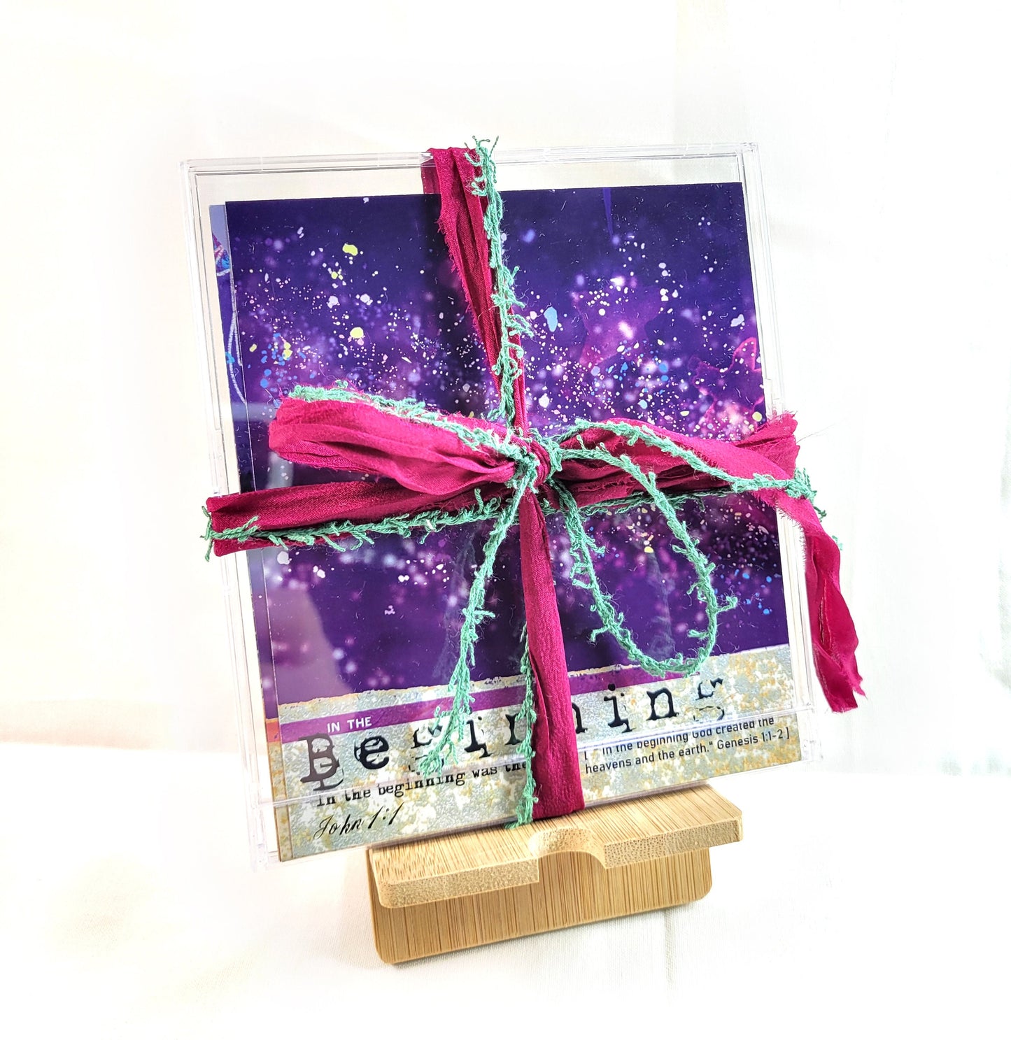 Born in my Heart - Advent 24 large card set with stand