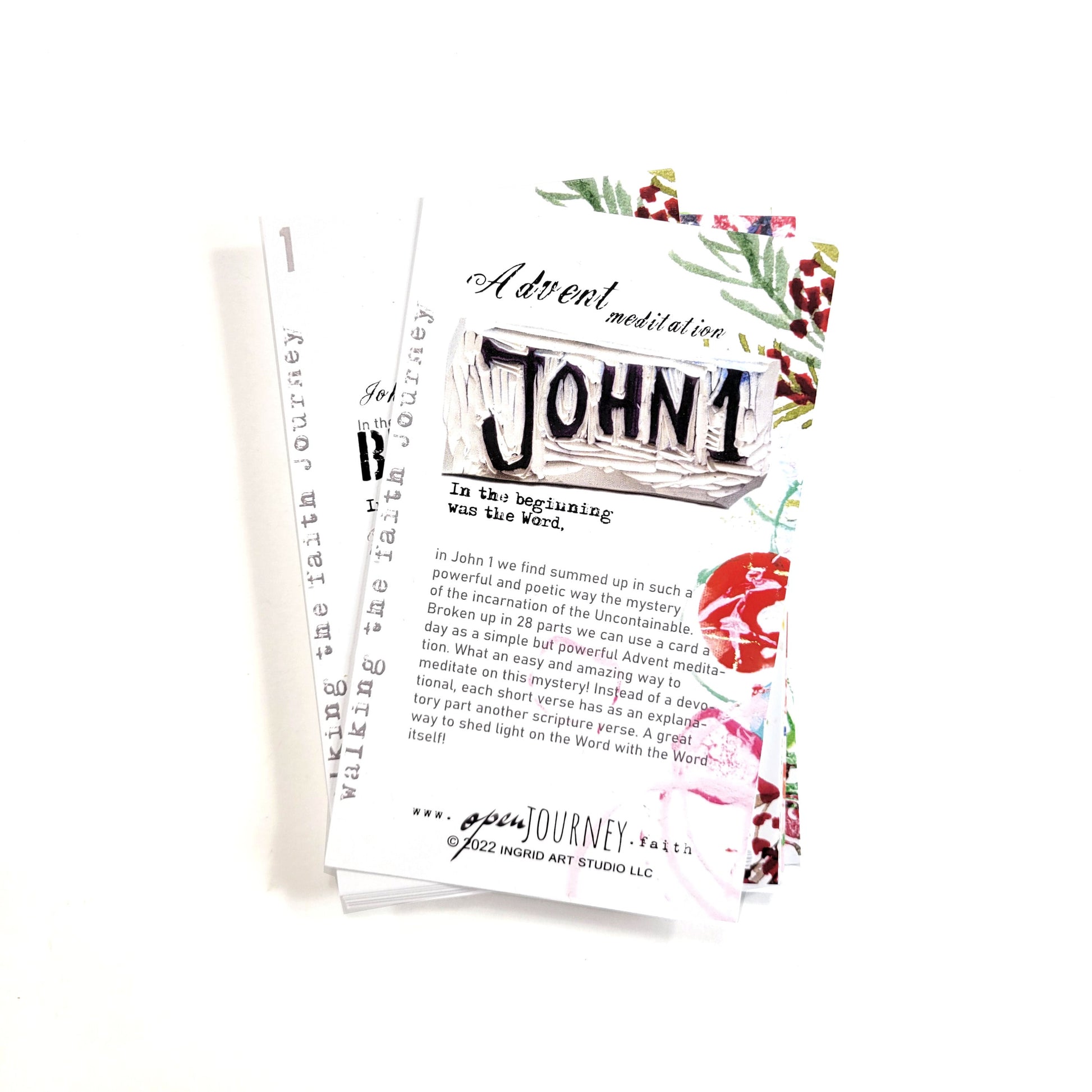 John 1 - set of 28 Bible verse Advent Meditations Cards