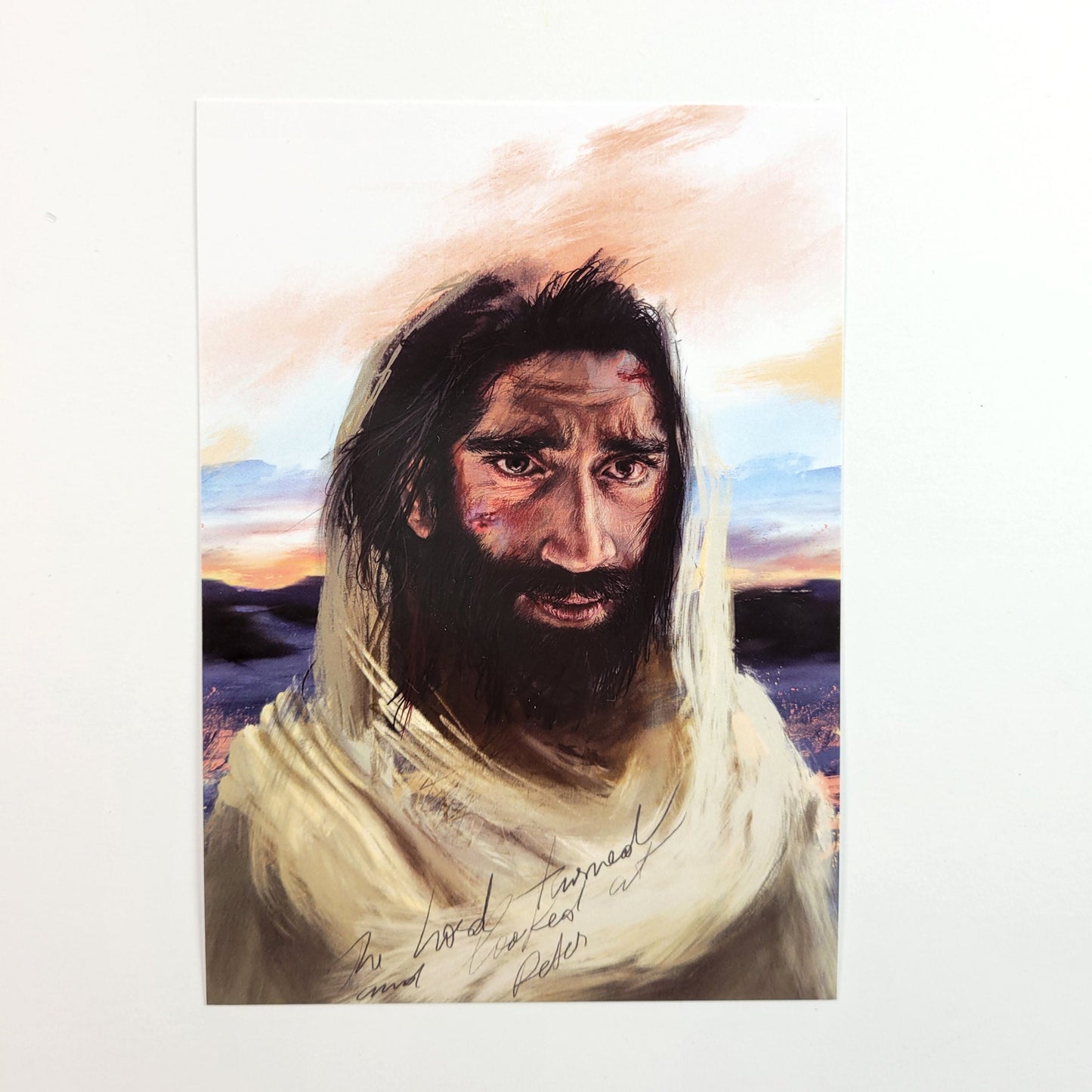 The Lord looked at Peter - Prayer Card