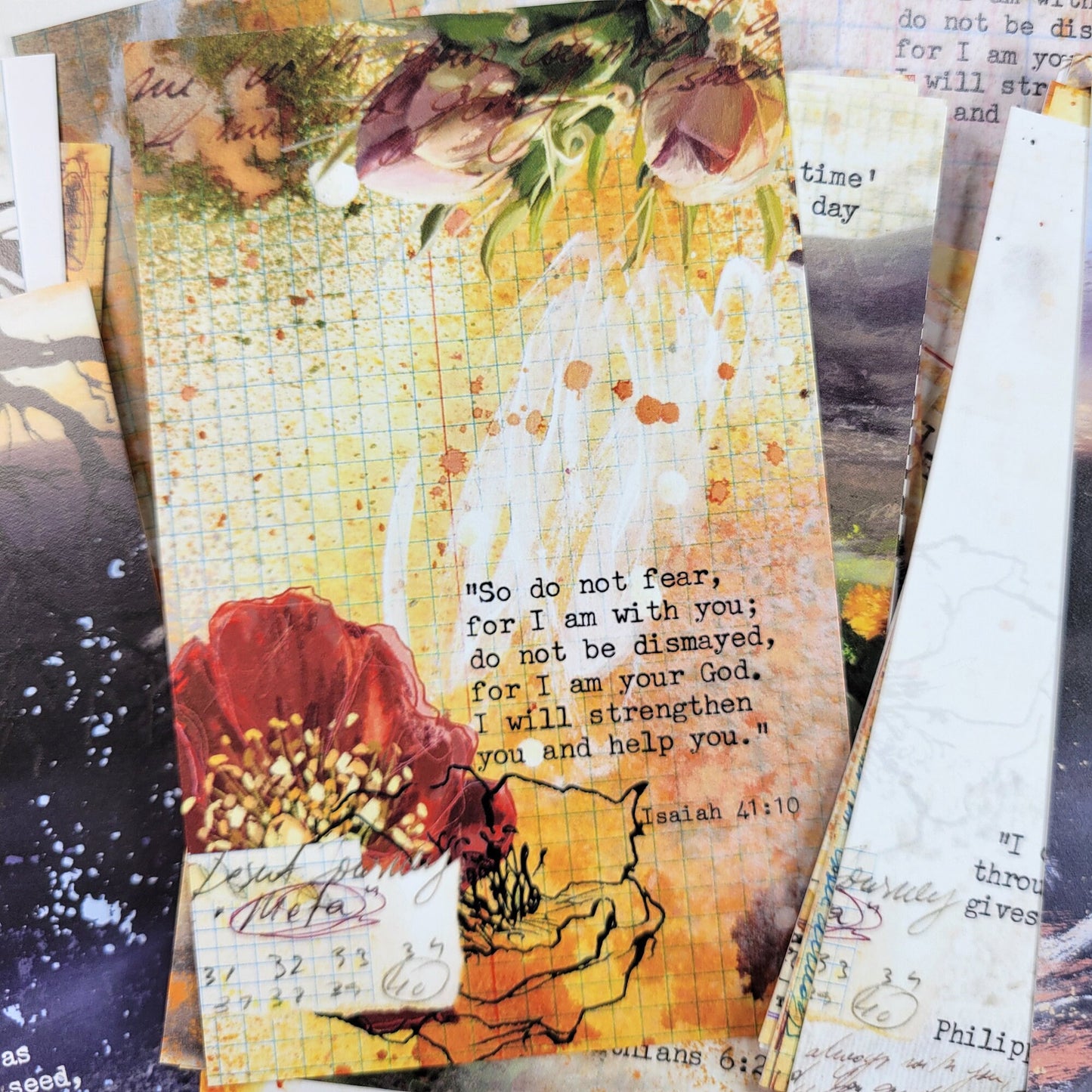 With You - set of 40 illustrated Bible Journaling Cards with Bible verses