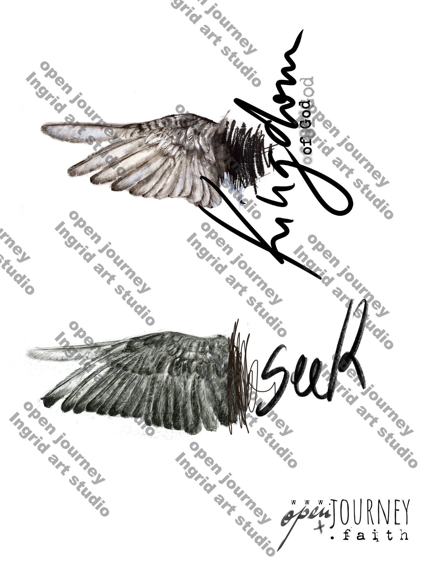 Wings of Faith - a creative bible study, Bible journaling creative devotional - digital download