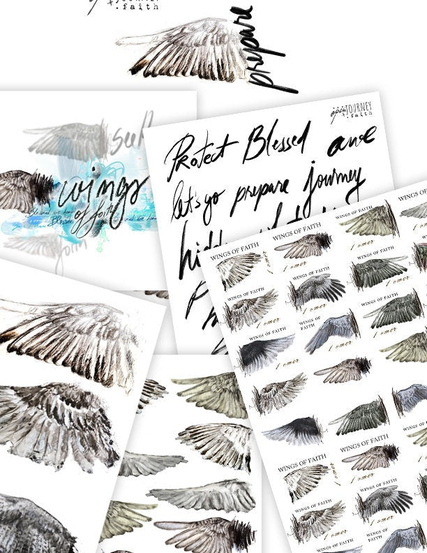 Wings of Faith - a creative bible study, Bible journaling creative devotional - digital download