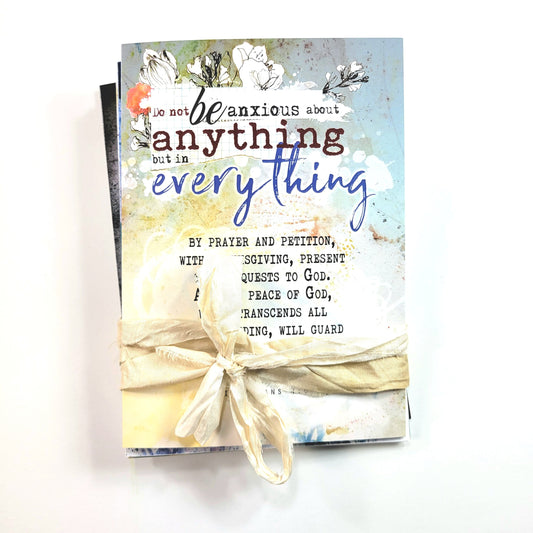 Set of 5 faith cards, greeting cards 5x7