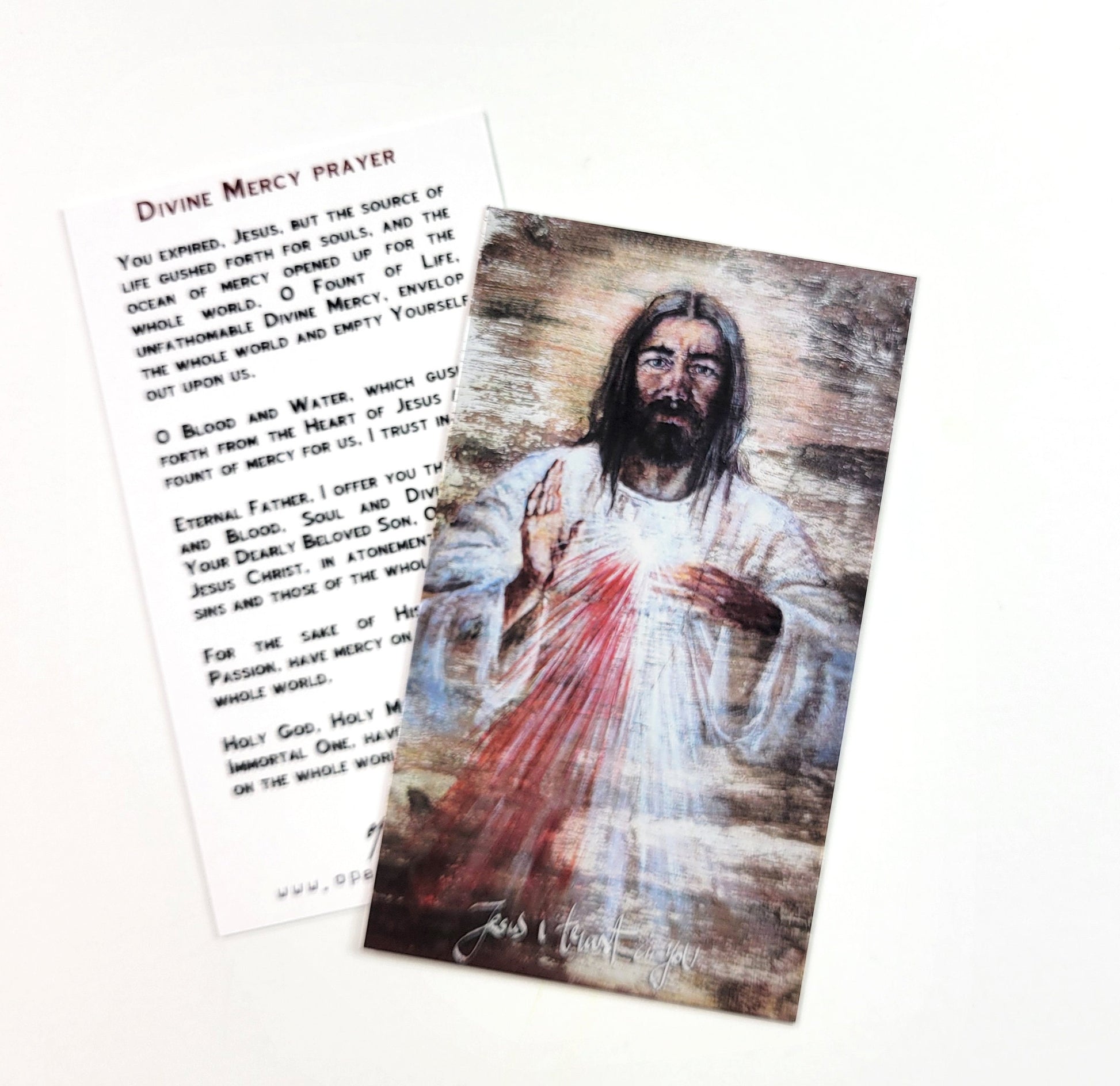 Divine Mercy Prayer Card
