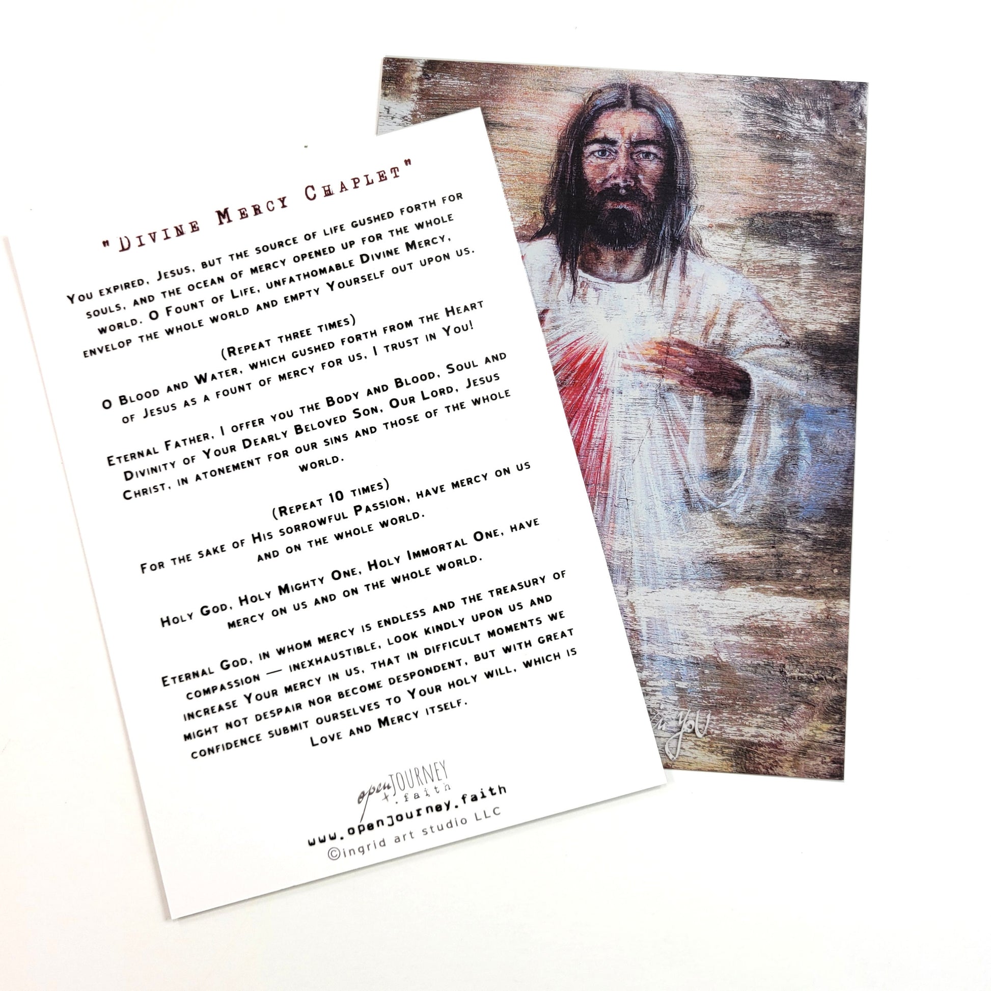Divine Mercy Prayer Card