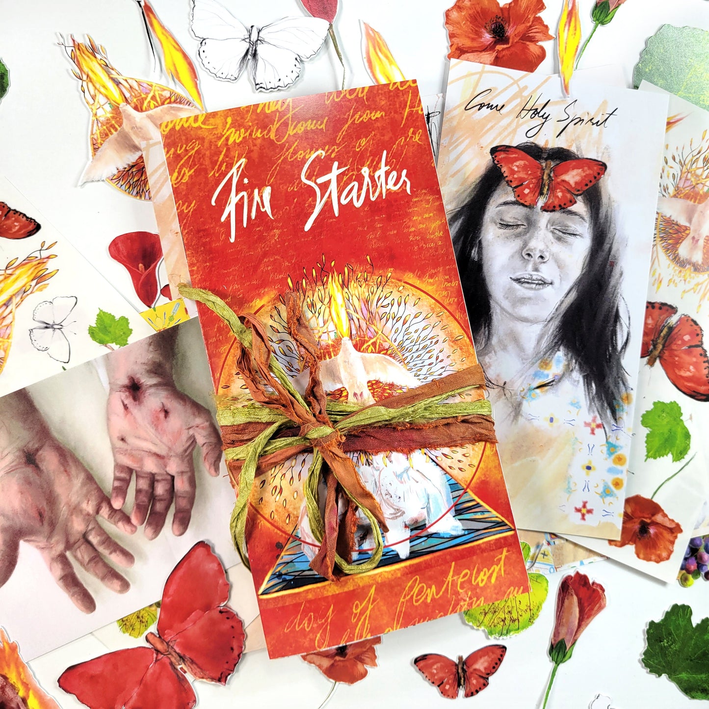 Fire Starter, a creative bible study / Bible journaling creative devotional kit