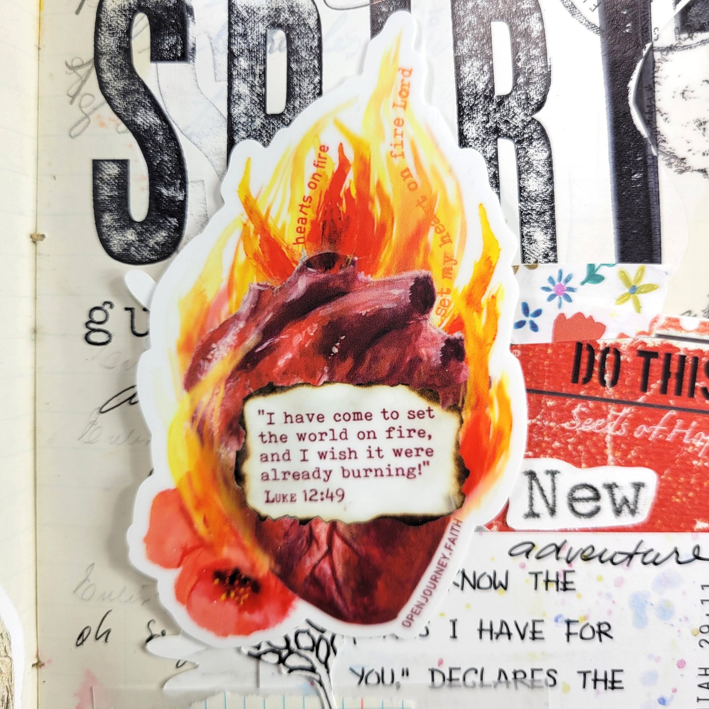 Fire Starter- faith sticker