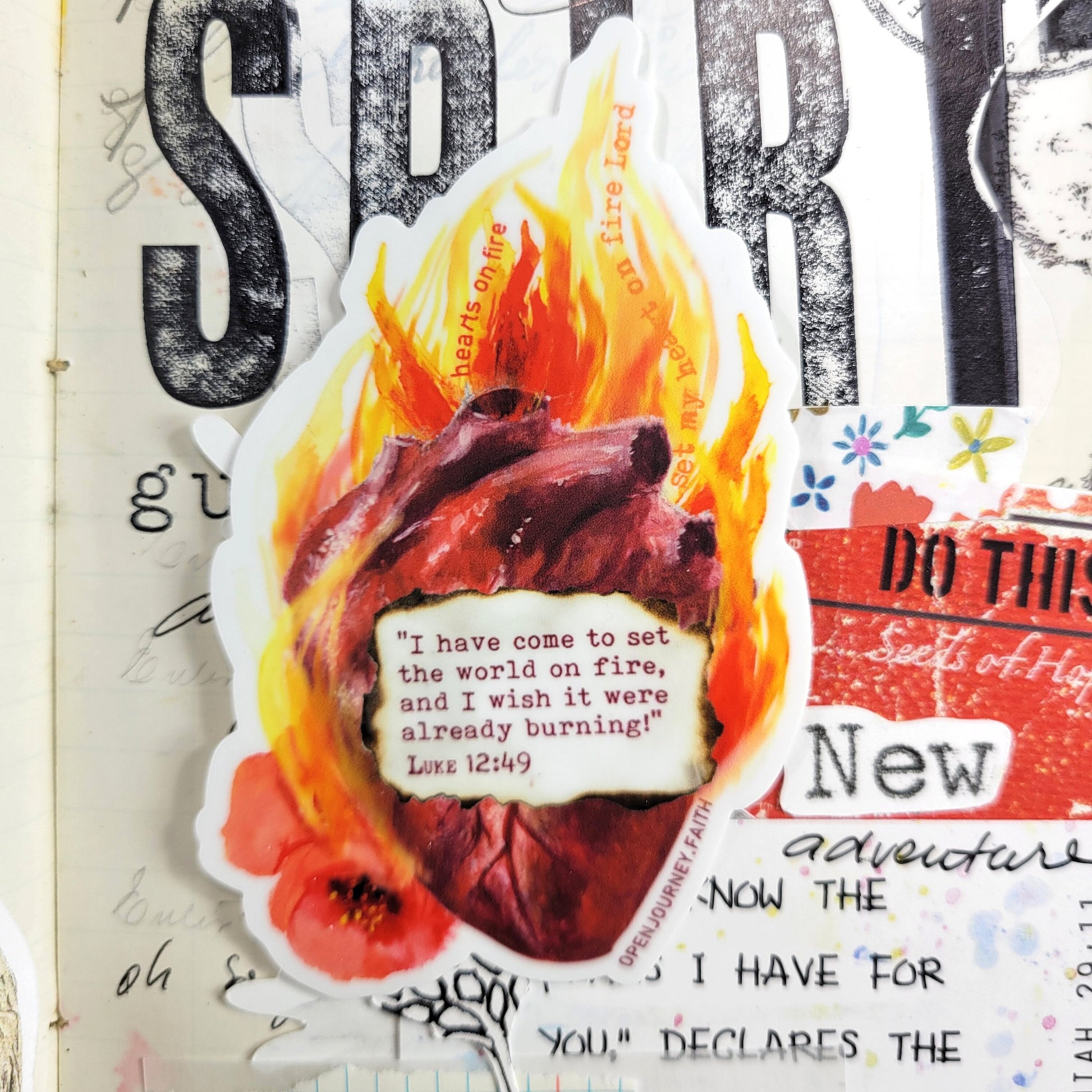 Fire Starter- faith sticker