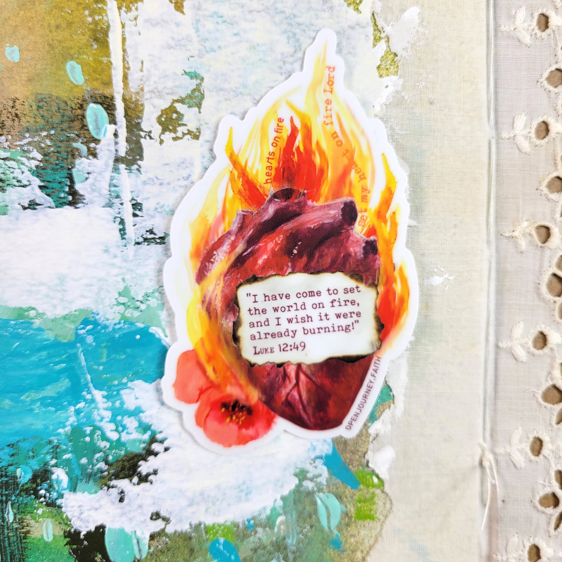 Fire Starter- faith sticker