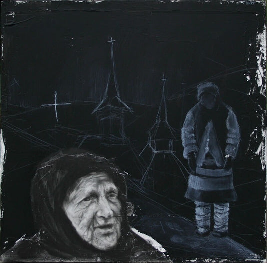 The Beatitudes – a Romanian woman, original drawing