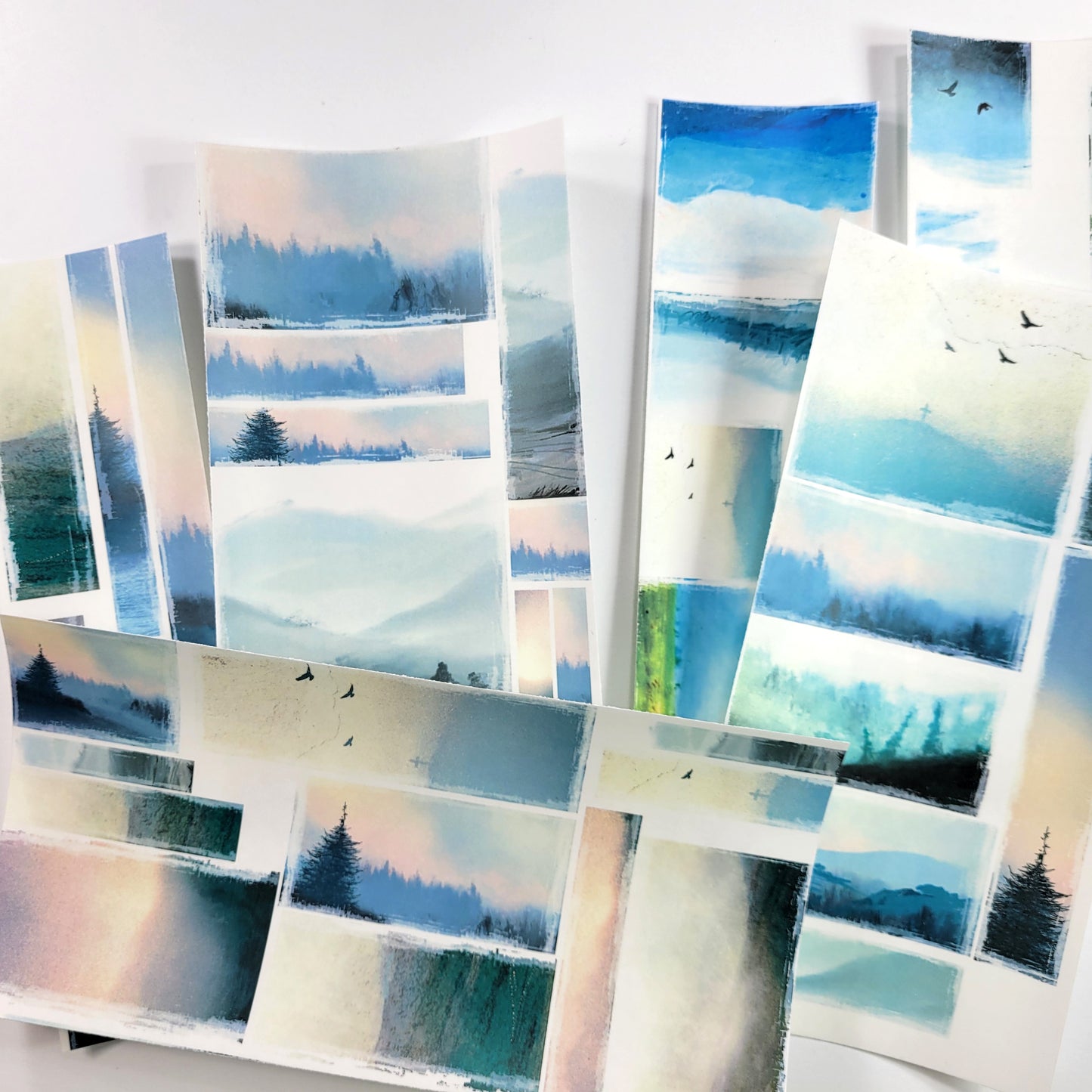 Journaling Landscapes sticker sheets