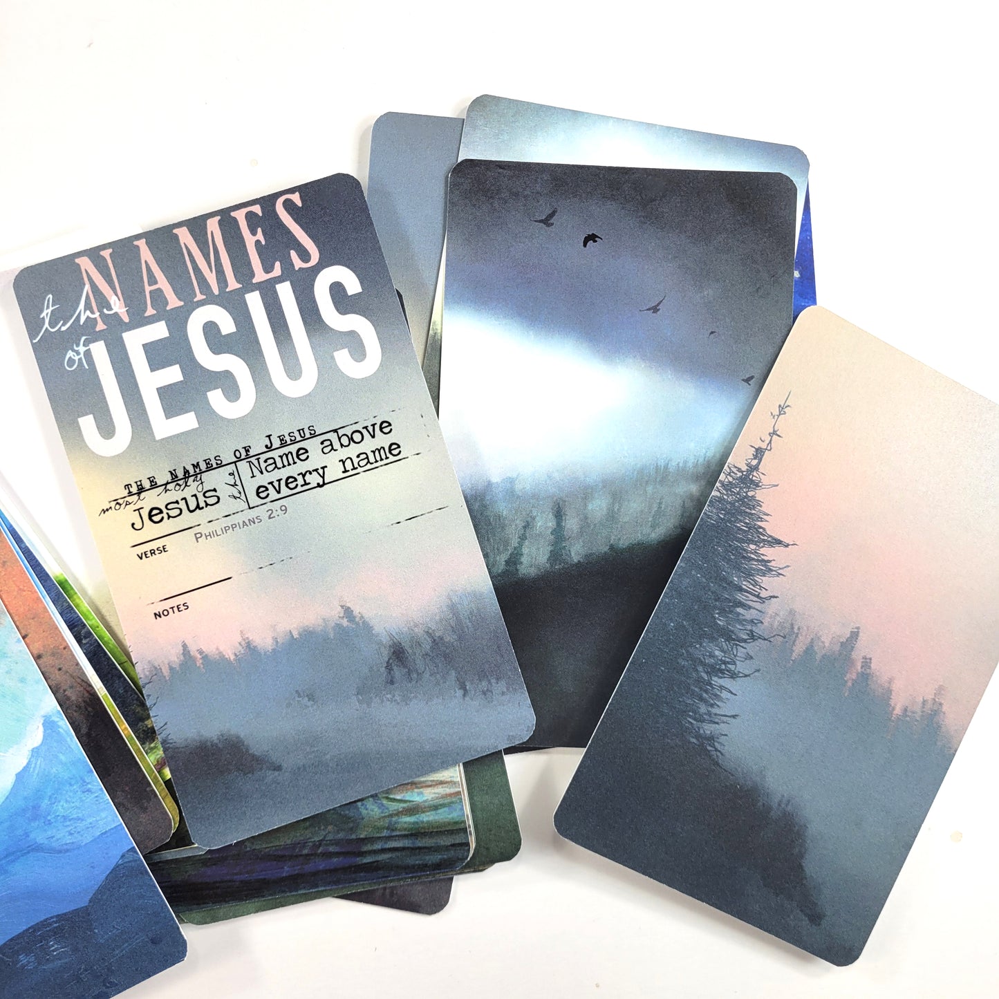 The Names of Jesus - 35 Names of Jesus card set (with Bible verse references)