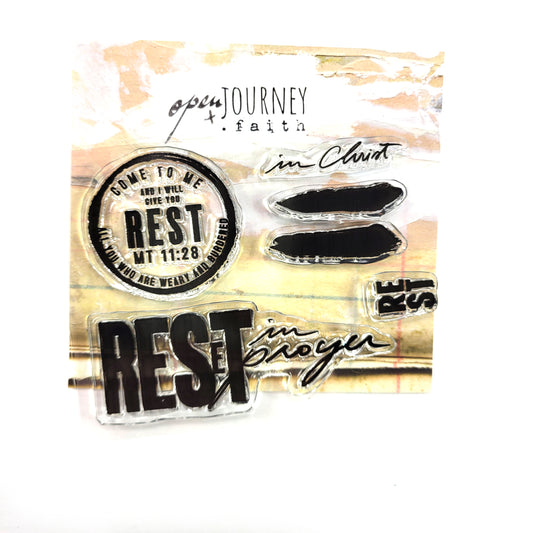 Rest-  stamp set