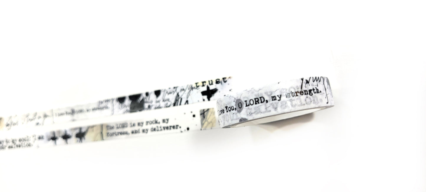 "Psalms" Narrow washi tape