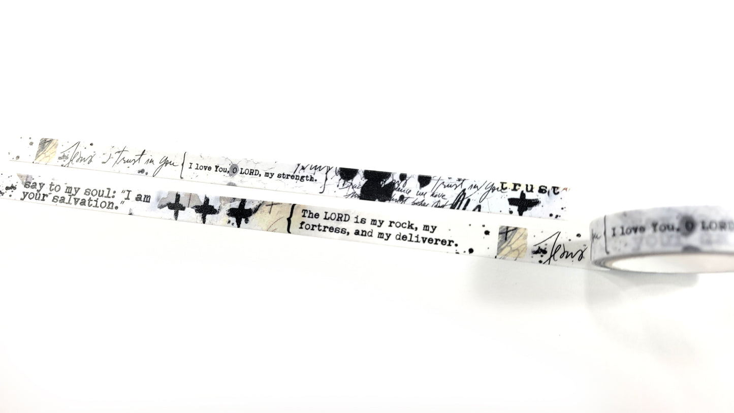 "Psalms" Narrow washi tape