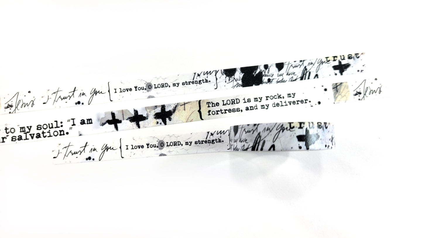 "Psalms" Narrow washi tape