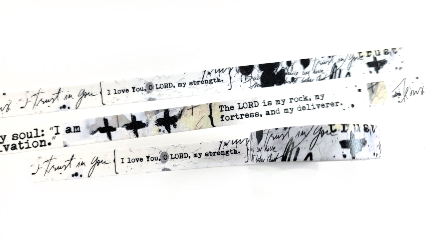 "Psalms" Narrow washi tape