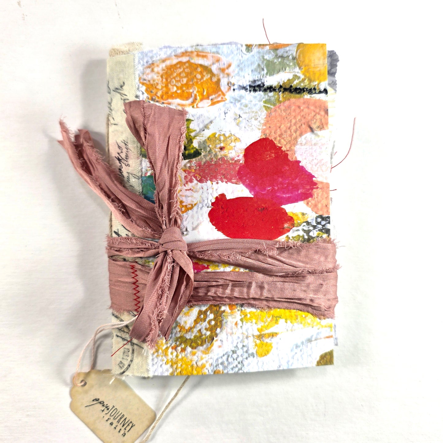 Creative Faith Journal - Gathered Grace No. 1, Handmade mix media journal