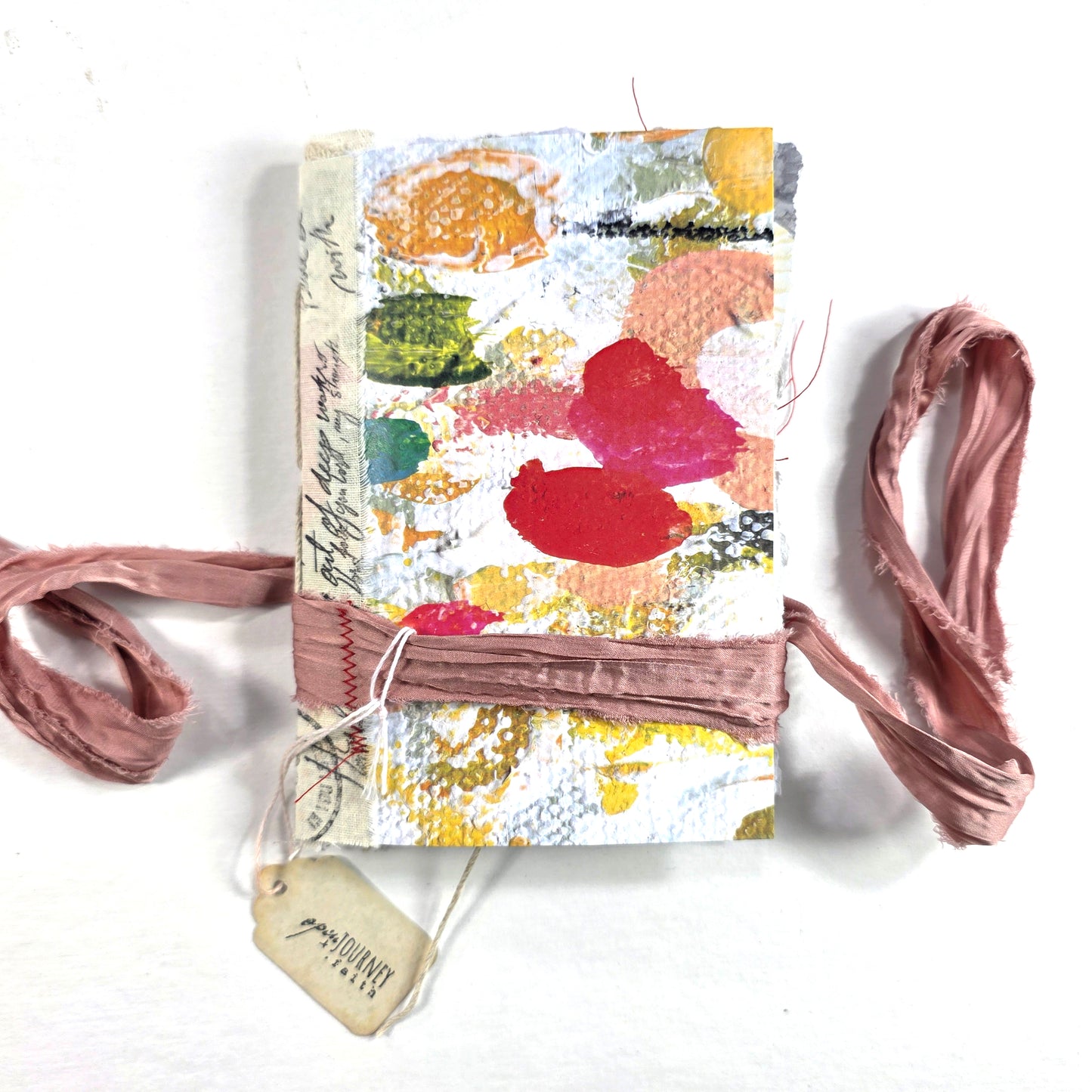Creative Faith Journal - Gathered Grace No. 1, Handmade mix media journal