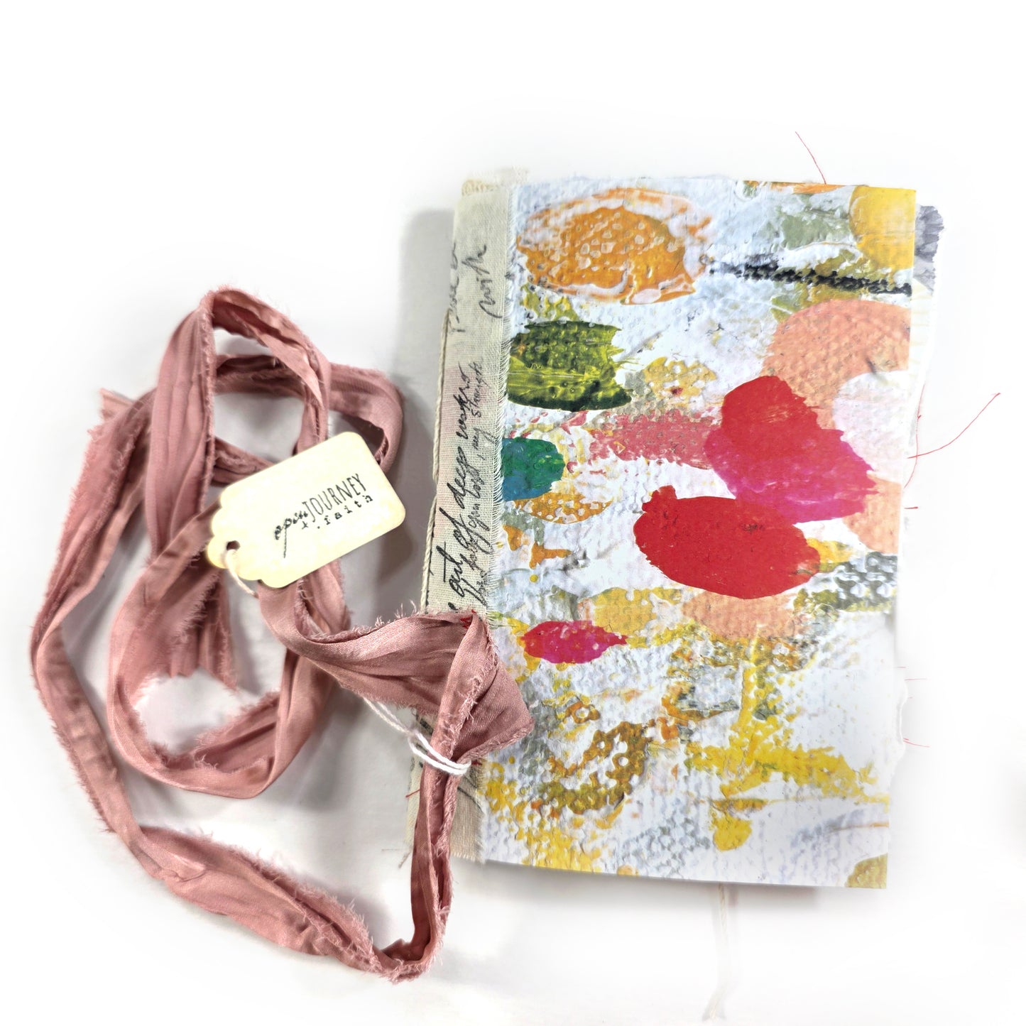 Creative Faith Journal - Gathered Grace No. 1, Handmade mix media journal