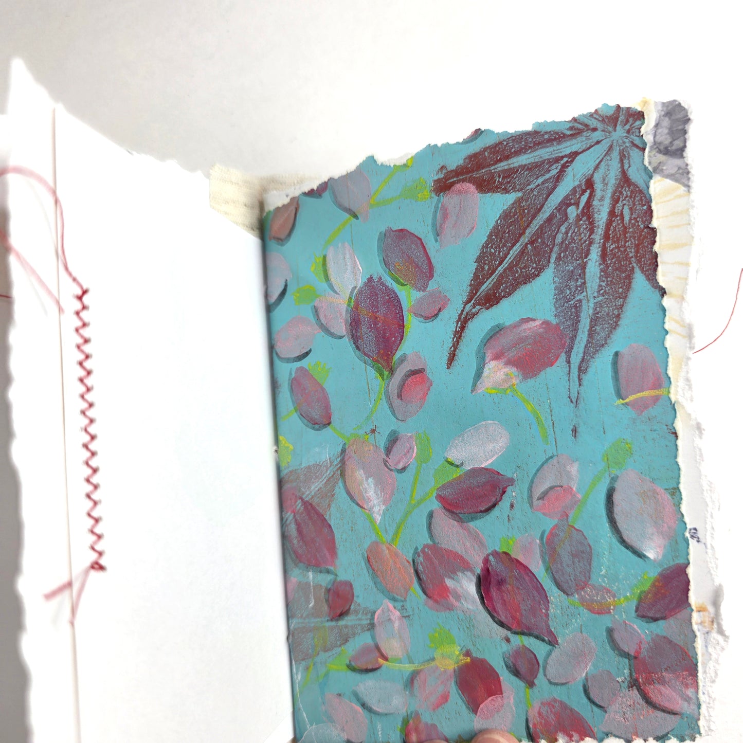 Creative Faith Journal - Gathered Grace No. 1, Handmade mix media journal
