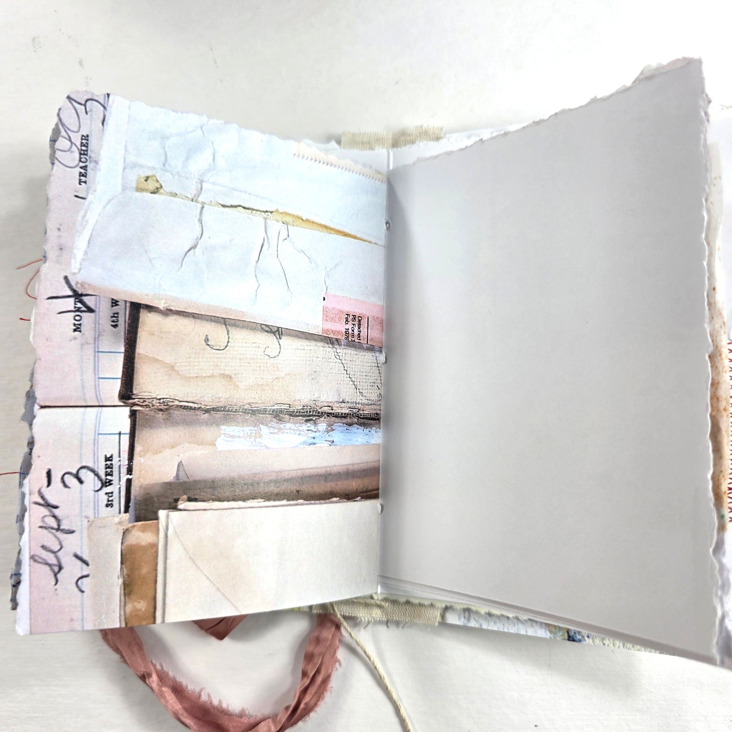 Creative Faith Journal - Gathered Grace No. 1, Handmade mix media journal