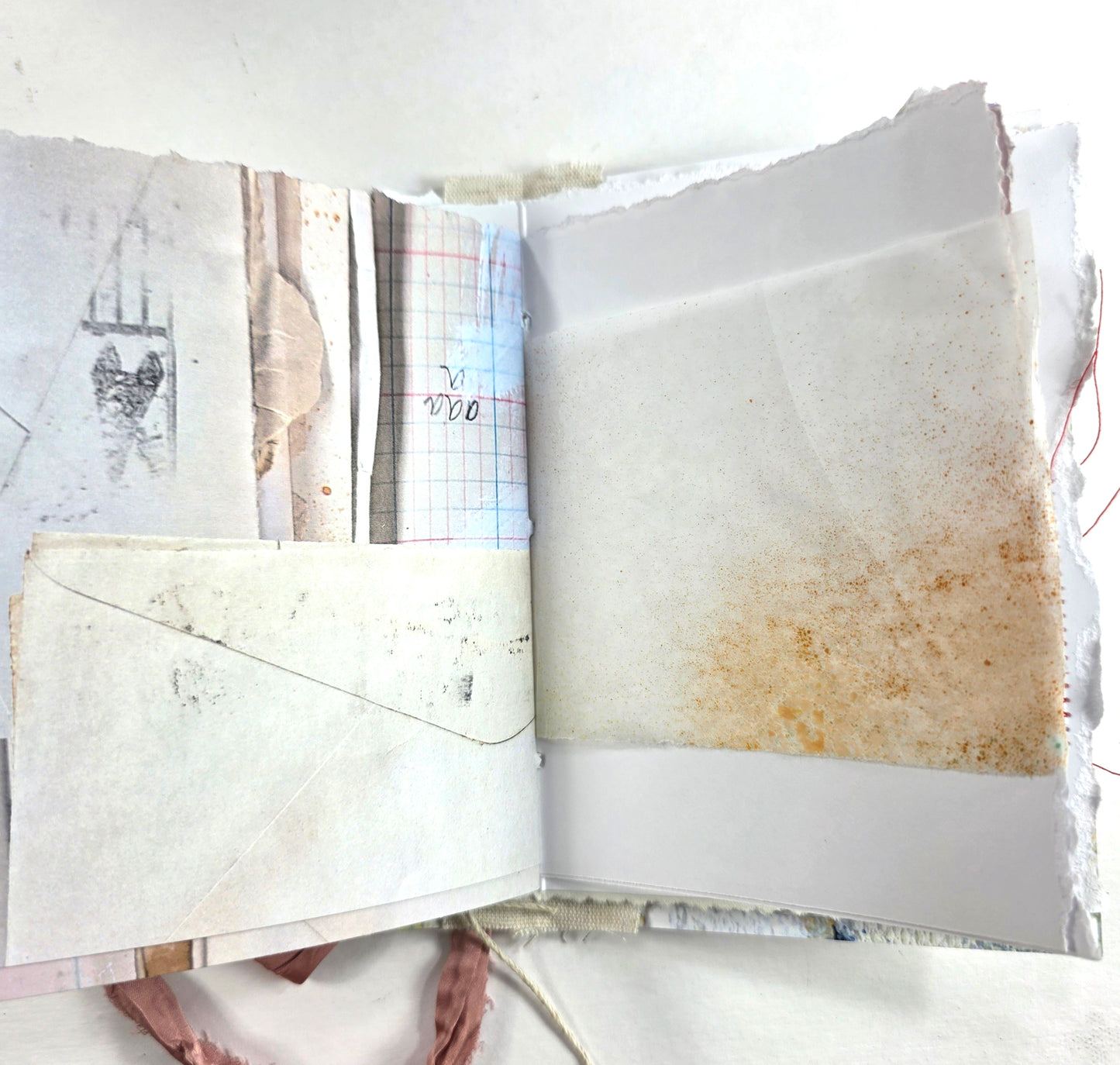 Creative Faith Journal - Gathered Grace No. 1, Handmade mix media journal