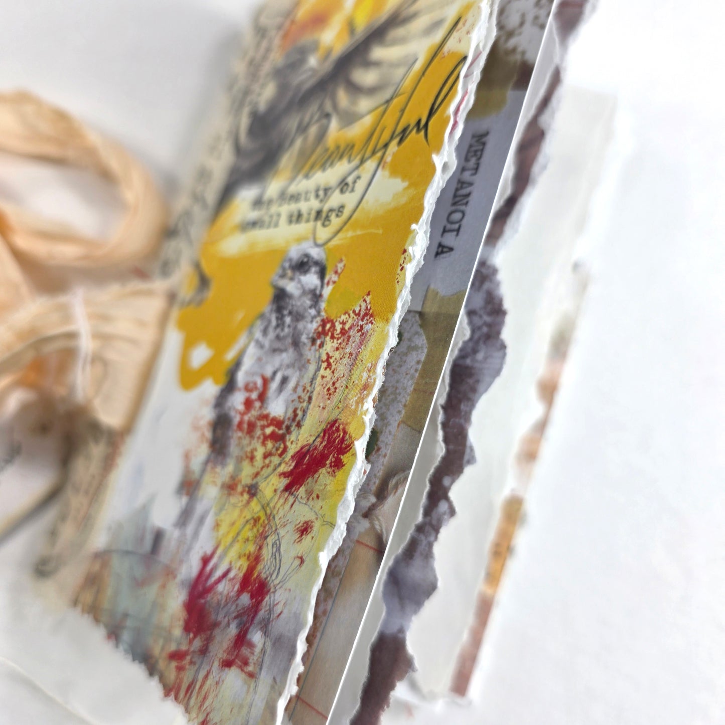 Creative Faith Journal - Gathered Grace No. 3, Handmade mix media journal