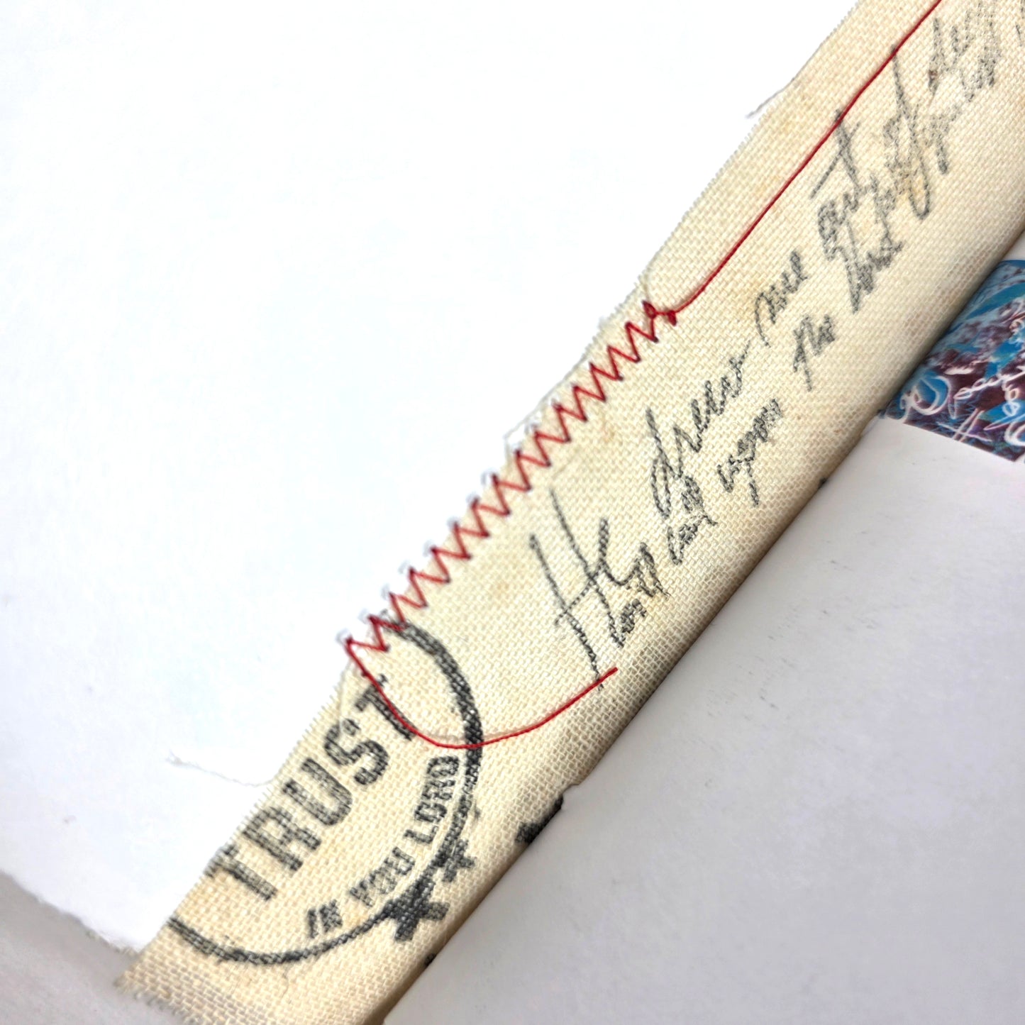 Creative Faith Journal - Gathered Grace No. 3, Handmade mix media journal