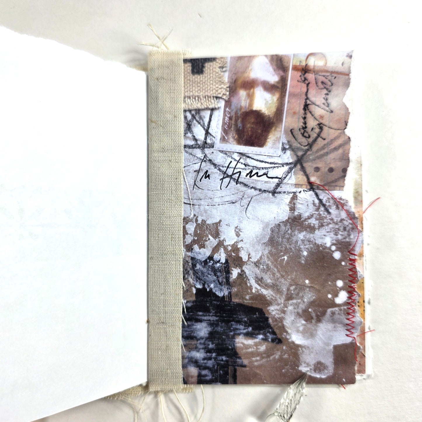 Creative Faith Journal - Gathered Grace No. 3, Handmade mix media journal