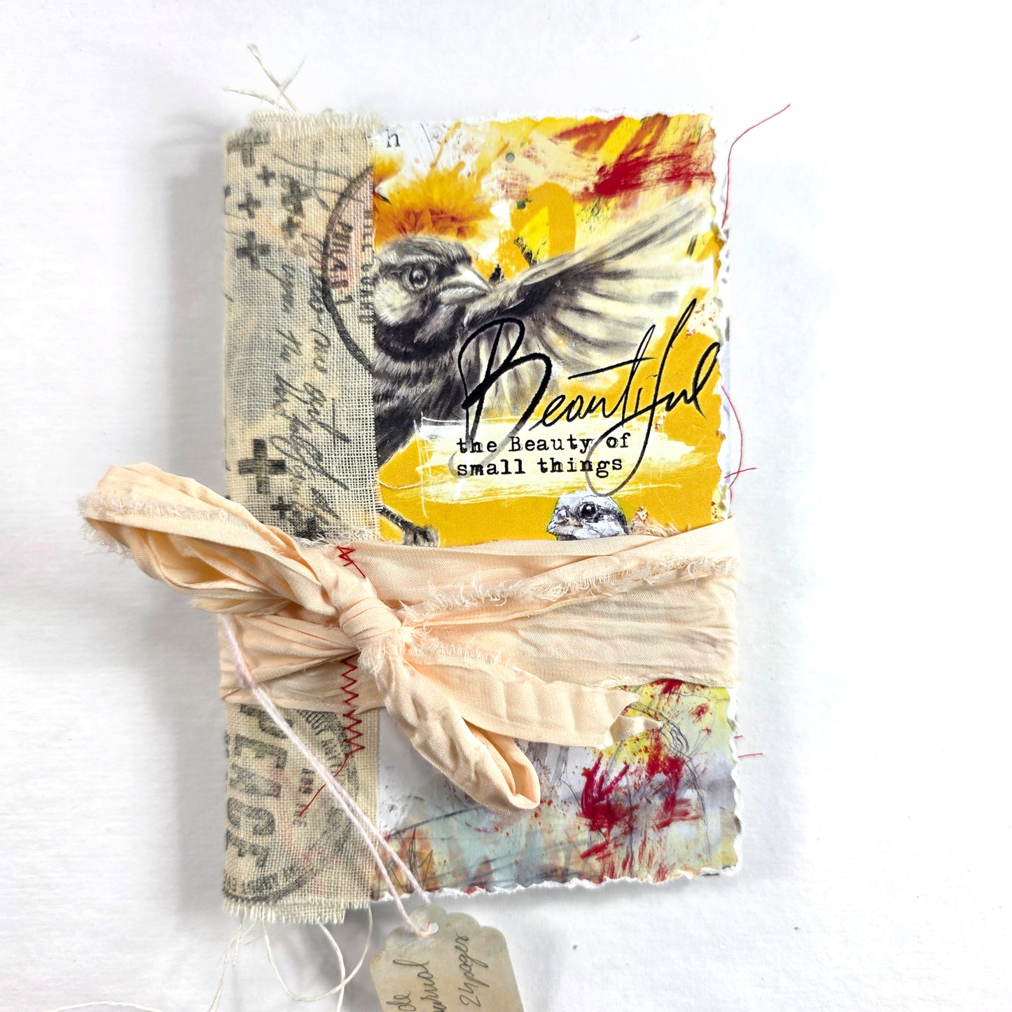 Creative Faith Journal - Gathered Grace No. 3, Handmade mix media journal