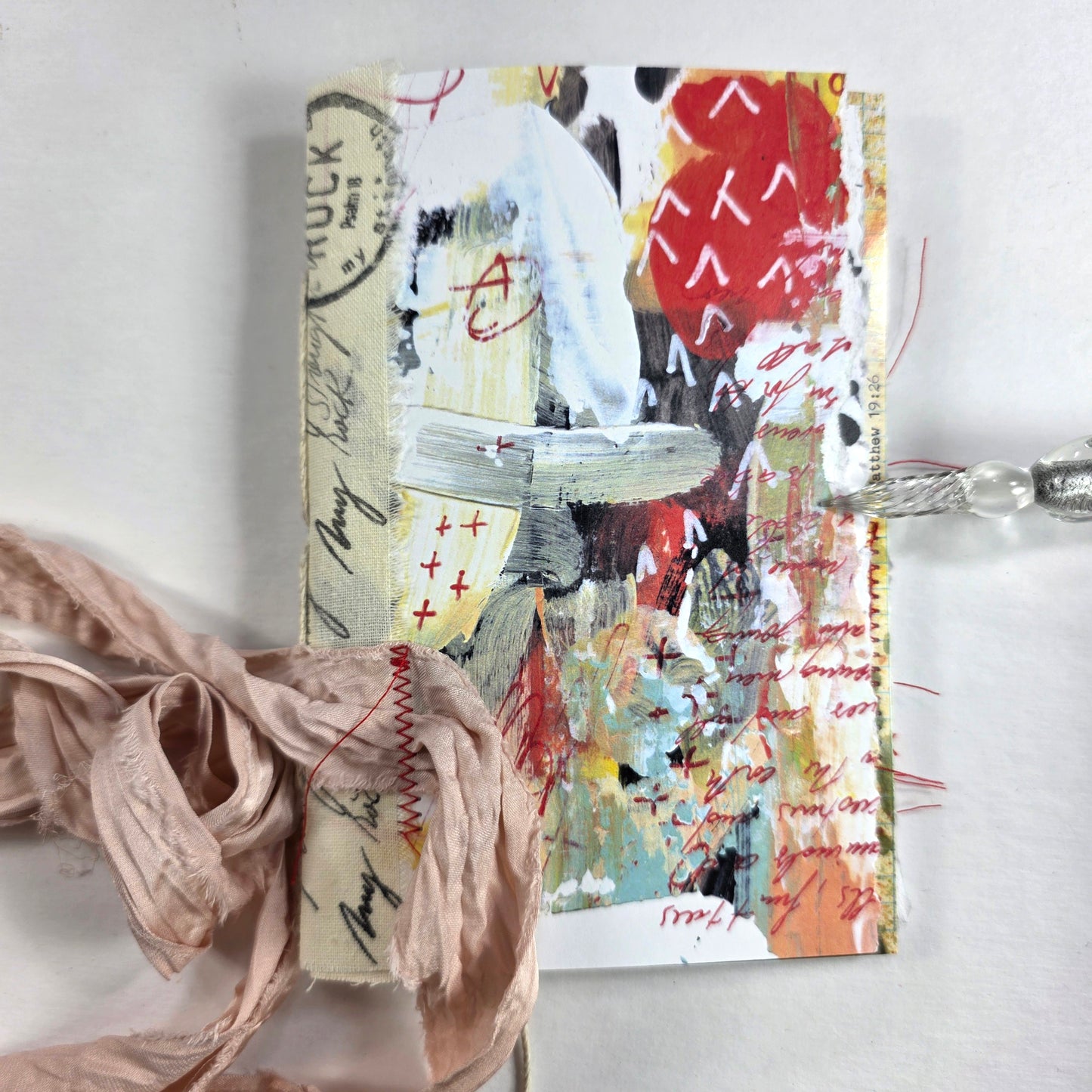 Creative Faith Journal - Gathered Grace No. 20, Handmade mix media journal