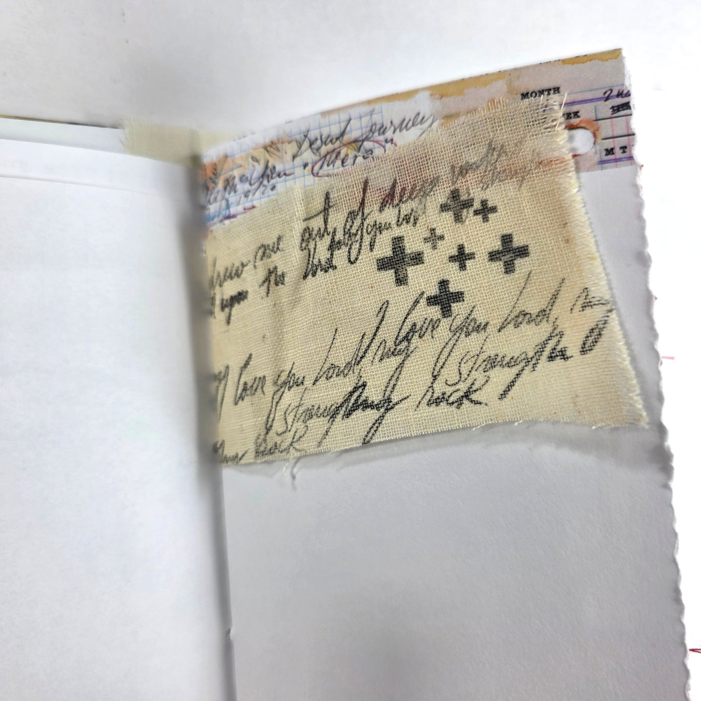 Creative Faith Journal - Gathered Grace No. 20, Handmade mix media journal