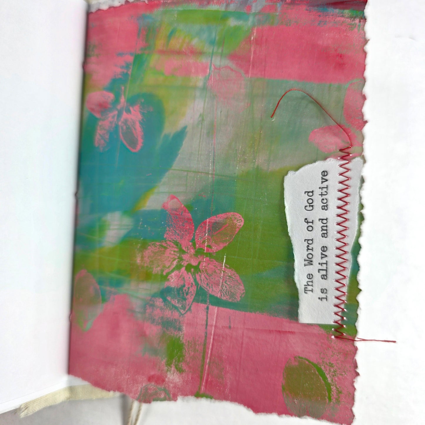 Creative Faith Journal - Gathered Grace No. 20, Handmade mix media journal