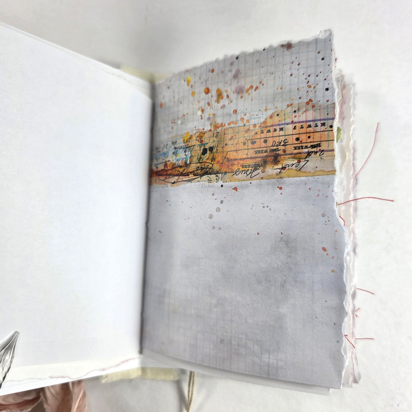 Creative Faith Journal - Gathered Grace No. 20, Handmade mix media journal