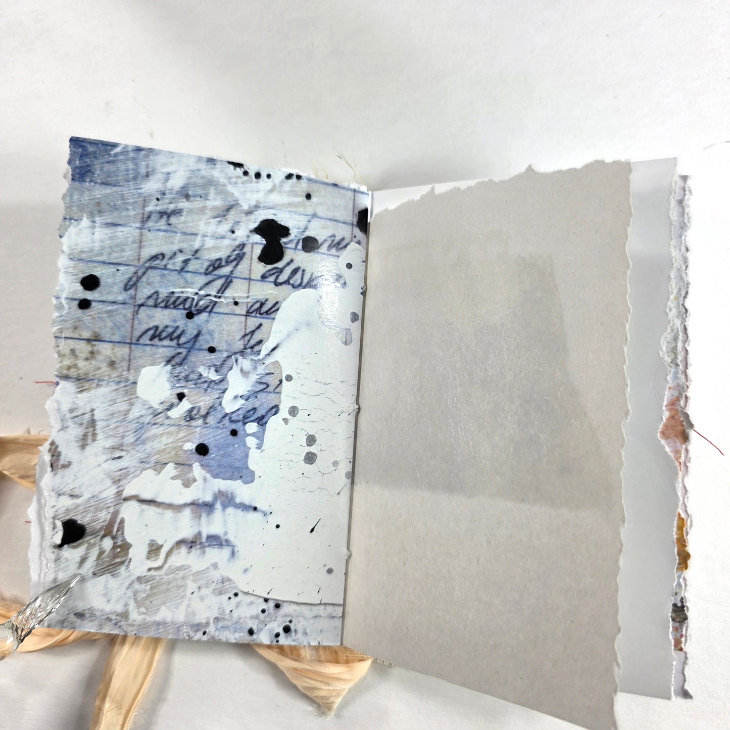 Creative Faith Journal - Gathered Grace No. 16, Handmade mix media journal