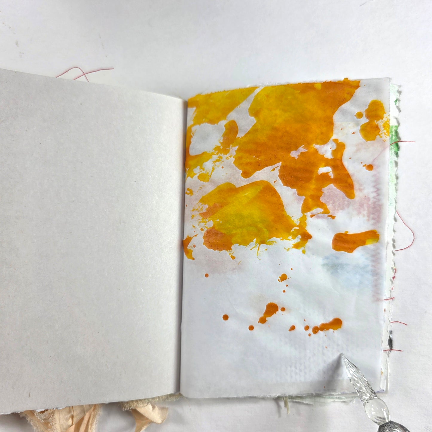 Creative Faith Journal - Gathered Grace No. 4, Handmade mix media journal