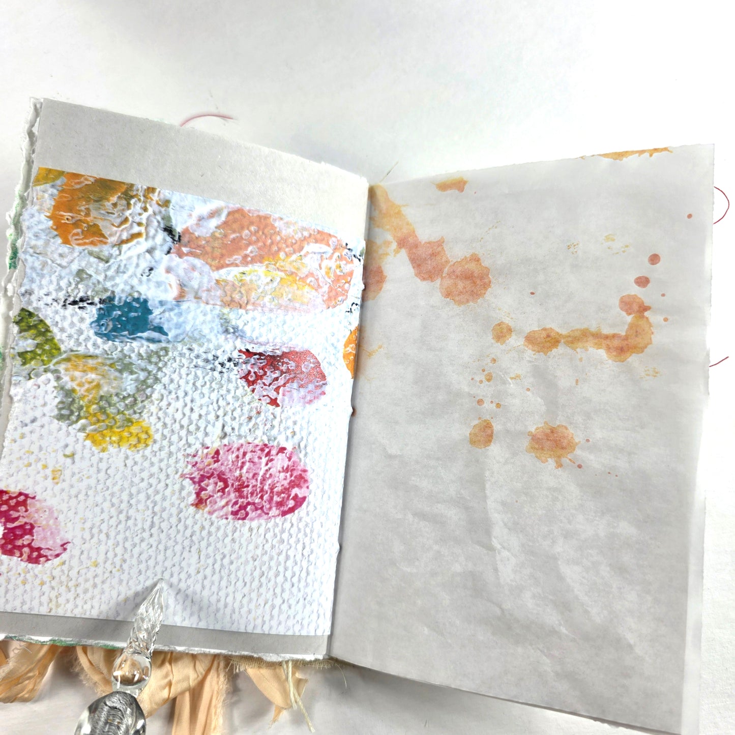Creative Faith Journal - Gathered Grace No. 4, Handmade mix media journal
