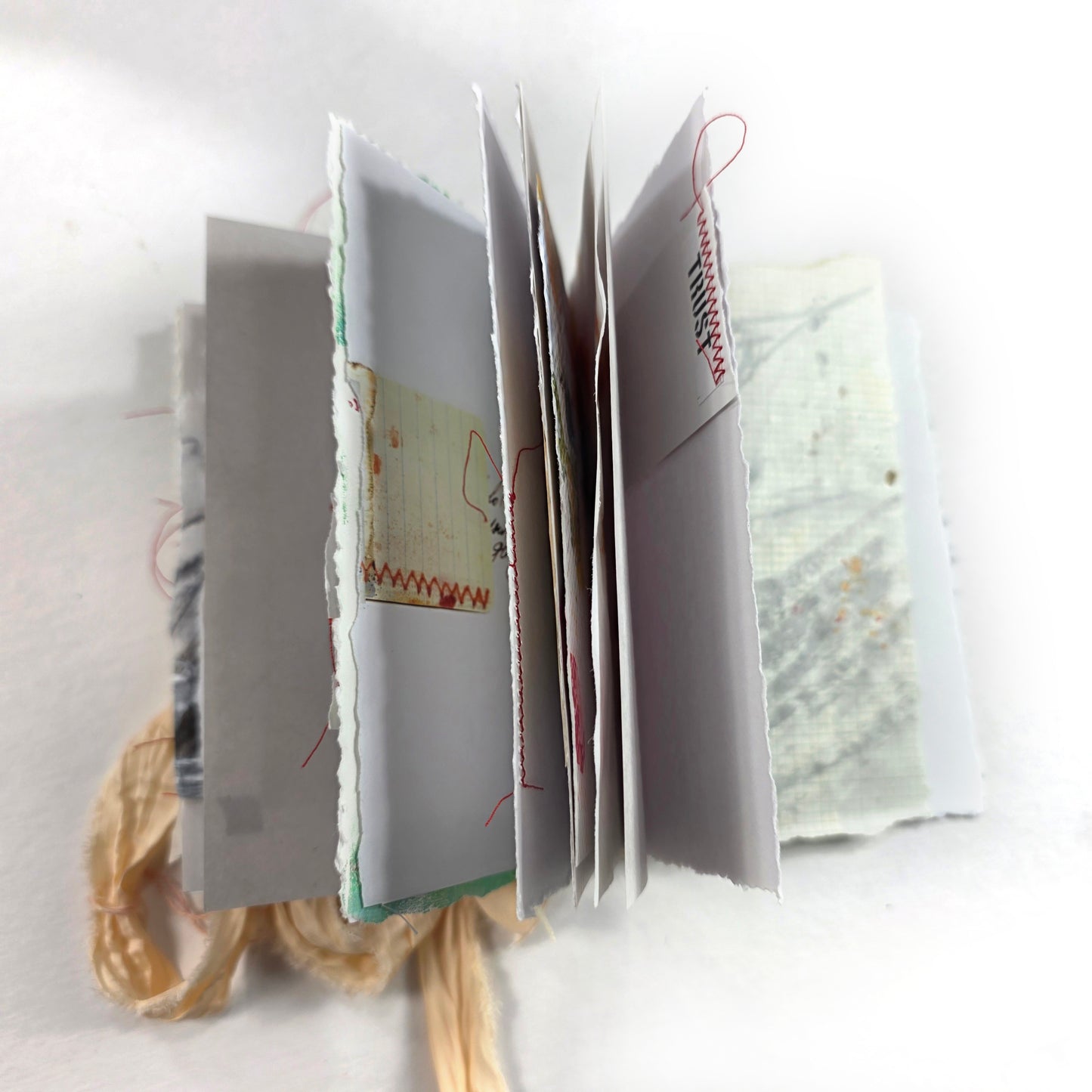 Creative Faith Journal - Gathered Grace No. 4, Handmade mix media journal
