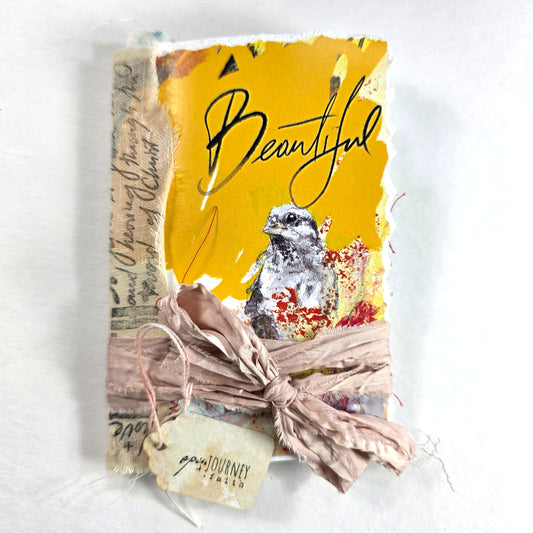 Creative Faith Journal - Gathered Grace No. 12, Handmade mix media journal