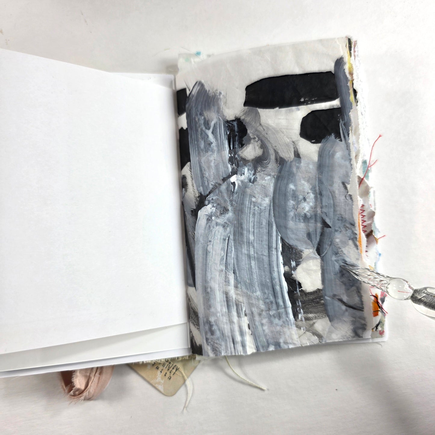 Creative Faith Journal - Gathered Grace No. 12, Handmade mix media journal