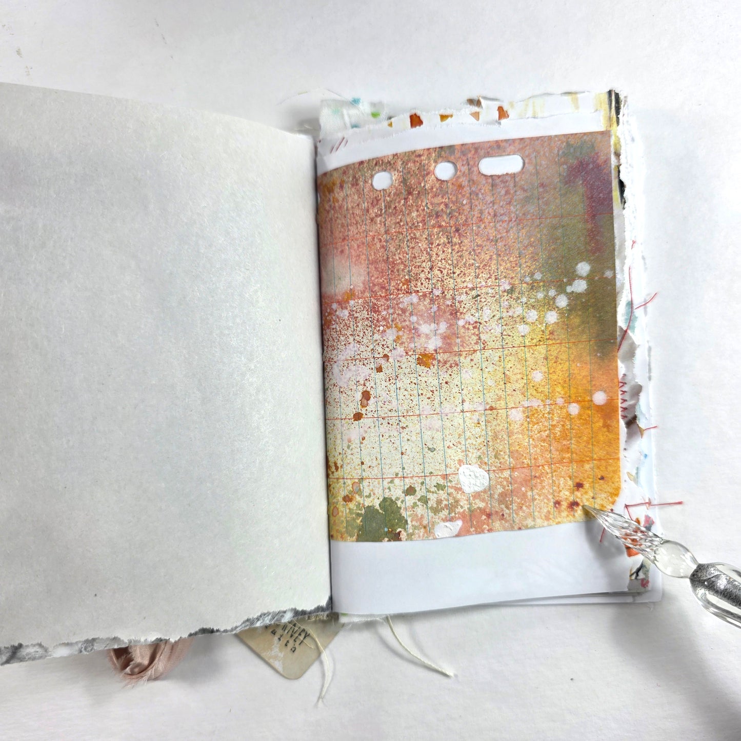 Creative Faith Journal - Gathered Grace No. 12, Handmade mix media journal
