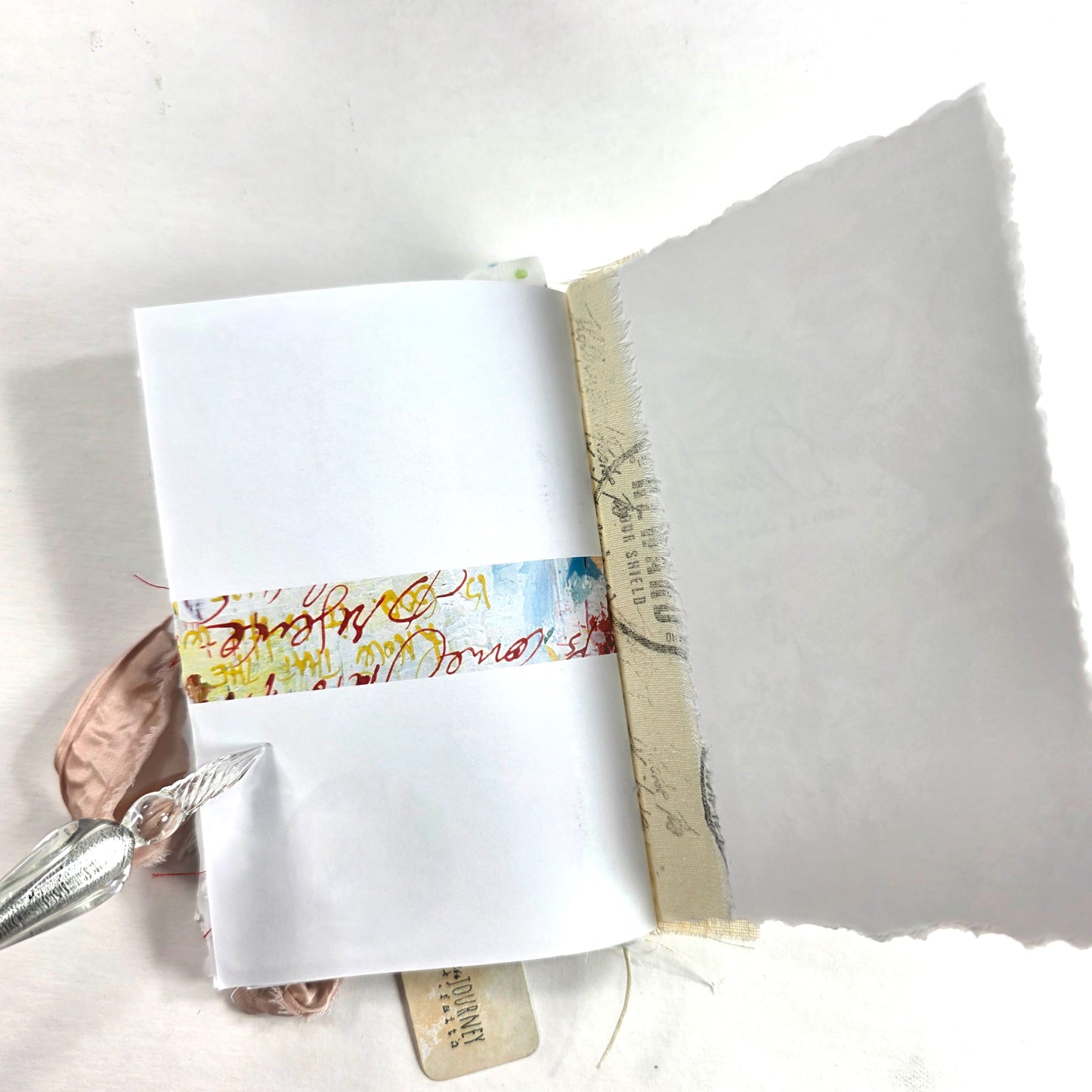 Creative Faith Journal - Gathered Grace No. 12, Handmade mix media journal
