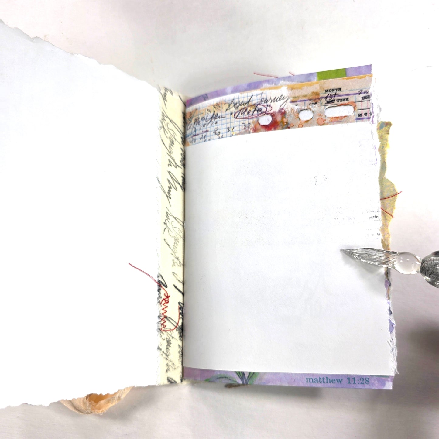 Creative Faith Journal - Gathered Grace No. 2, Handmade mix media journal