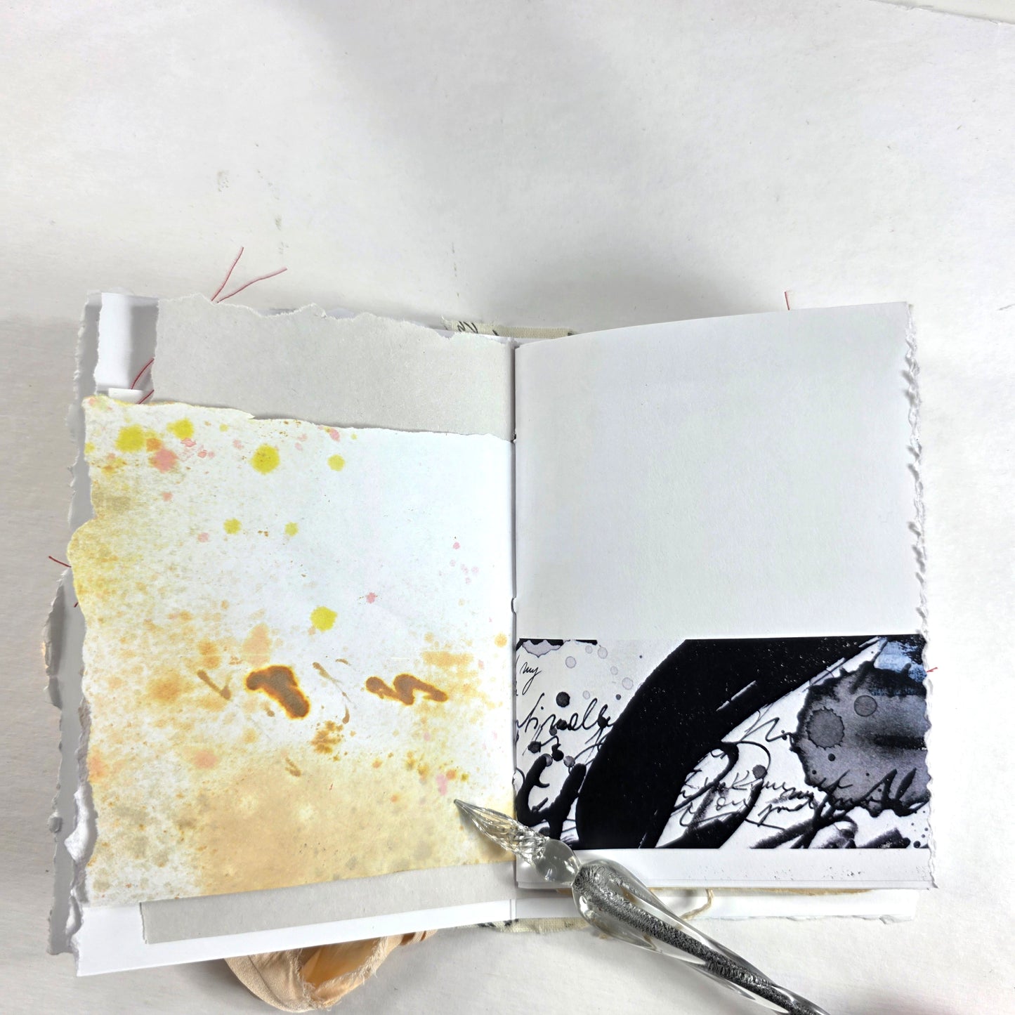 Creative Faith Journal - Gathered Grace No. 2, Handmade mix media journal