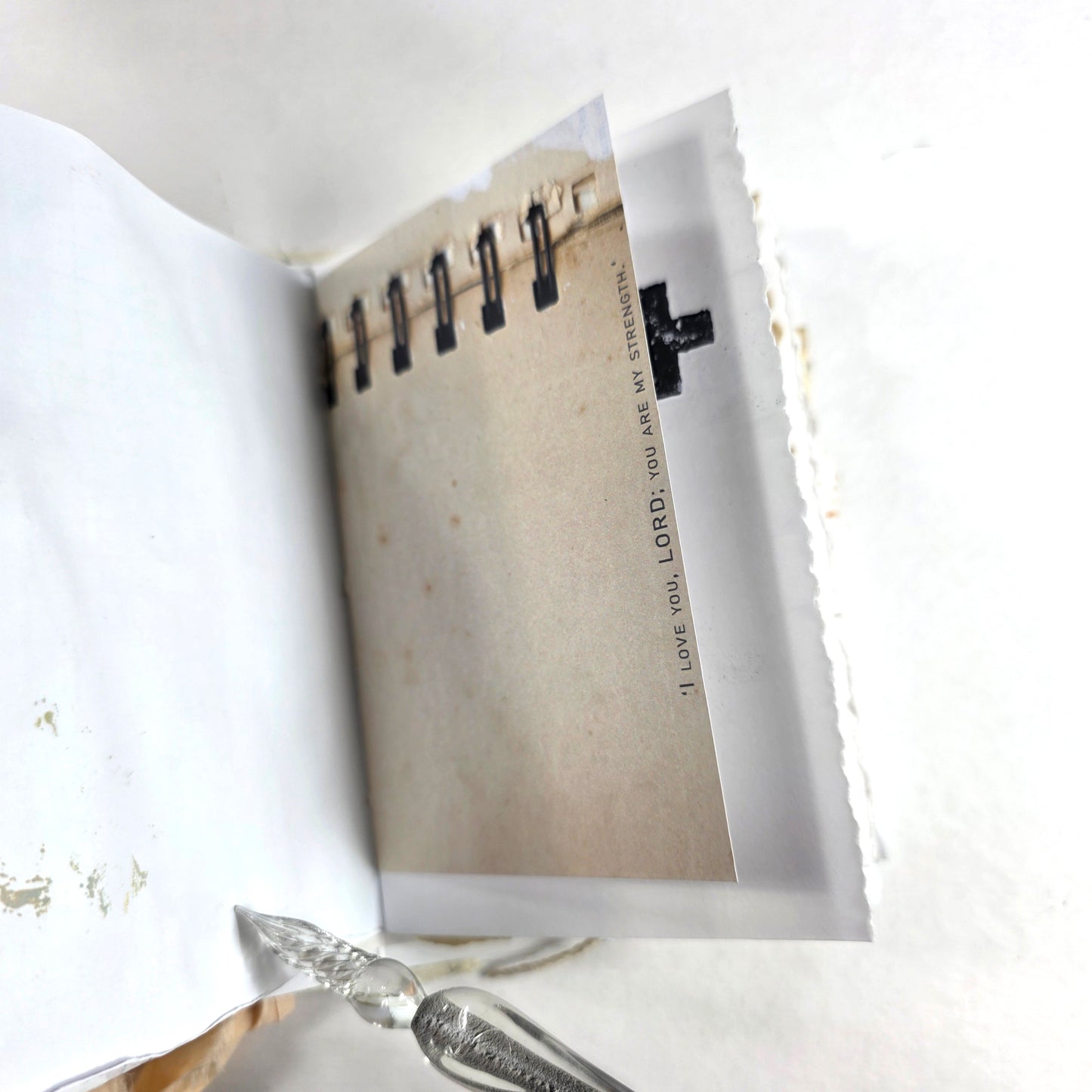 Creative Faith Journal - Gathered Grace No. 2, Handmade mix media journal
